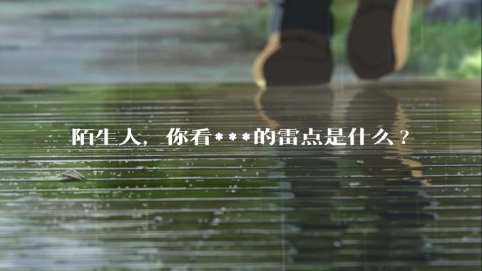 陌生人，你看***的雷点是什么?